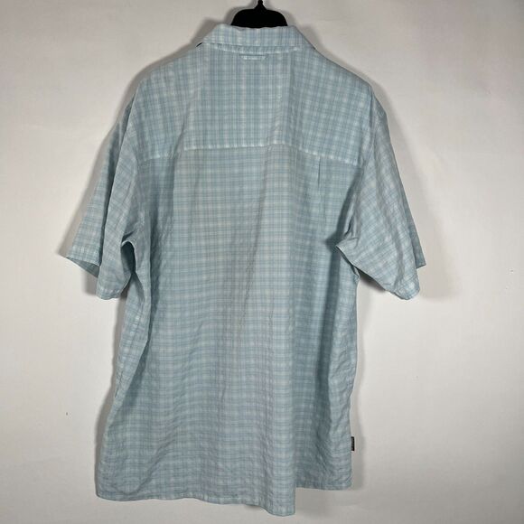 Simms Fishing Shirt 3XL Short Sleeve Button Up Outdoor‎ Camping Saltwater Angler - Picture 7 of 10